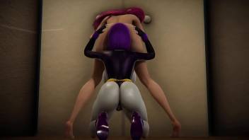 Raven & StarFire Lesbian RelationShip Wet Bathroom [Full Video]